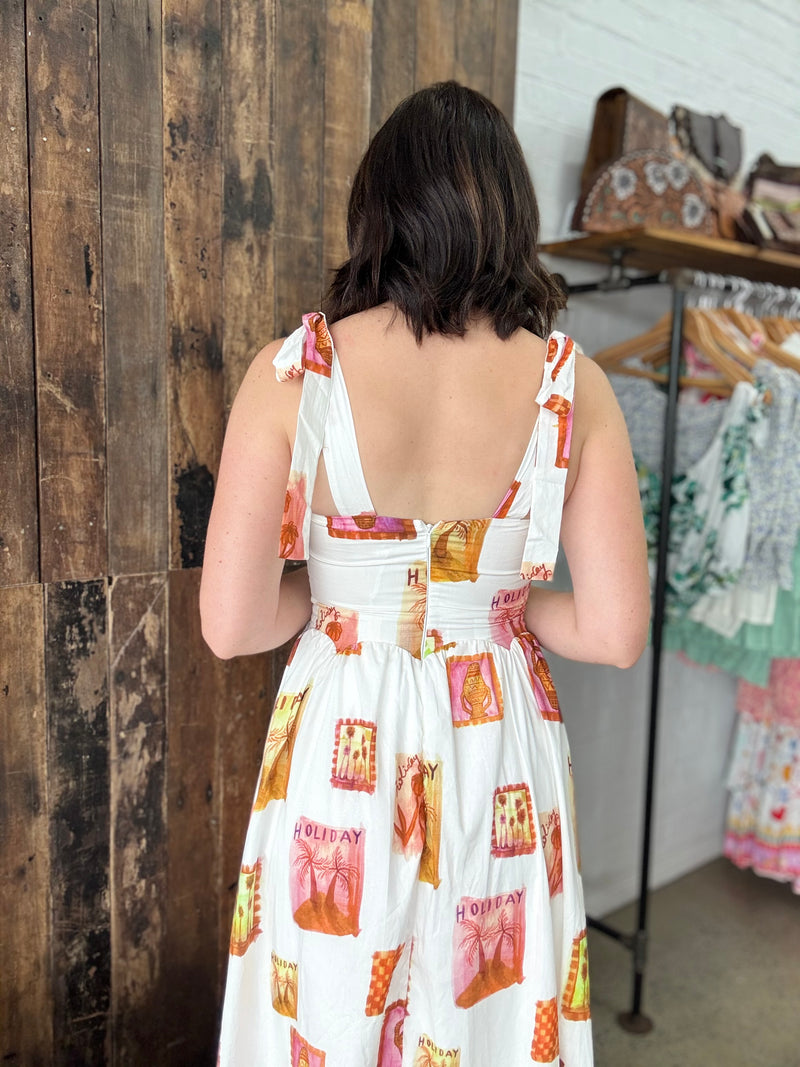 Dalia Dress - Holiday Print