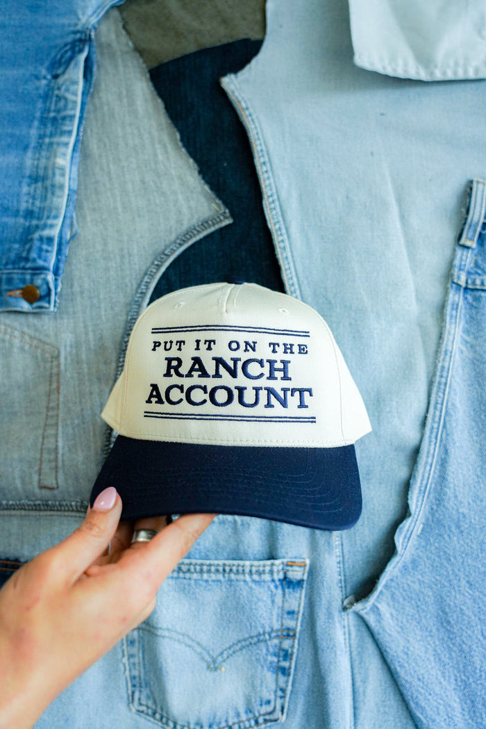 Put It On The Ranch Account - Natural/Navy
