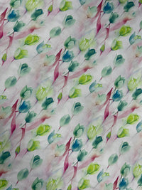 Western Wild Rag - Watercolour Tulips (Green)