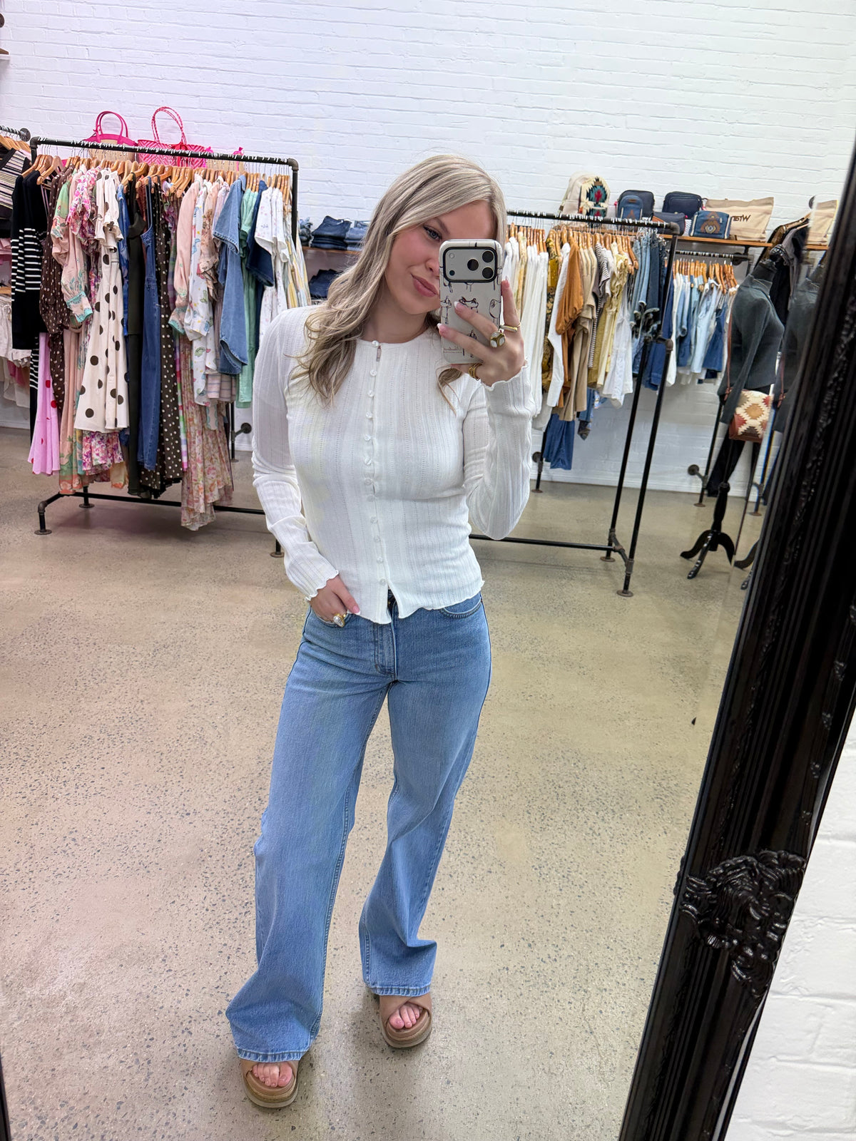 Tarni Knit Top - White