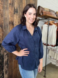 Eve Top - Navy