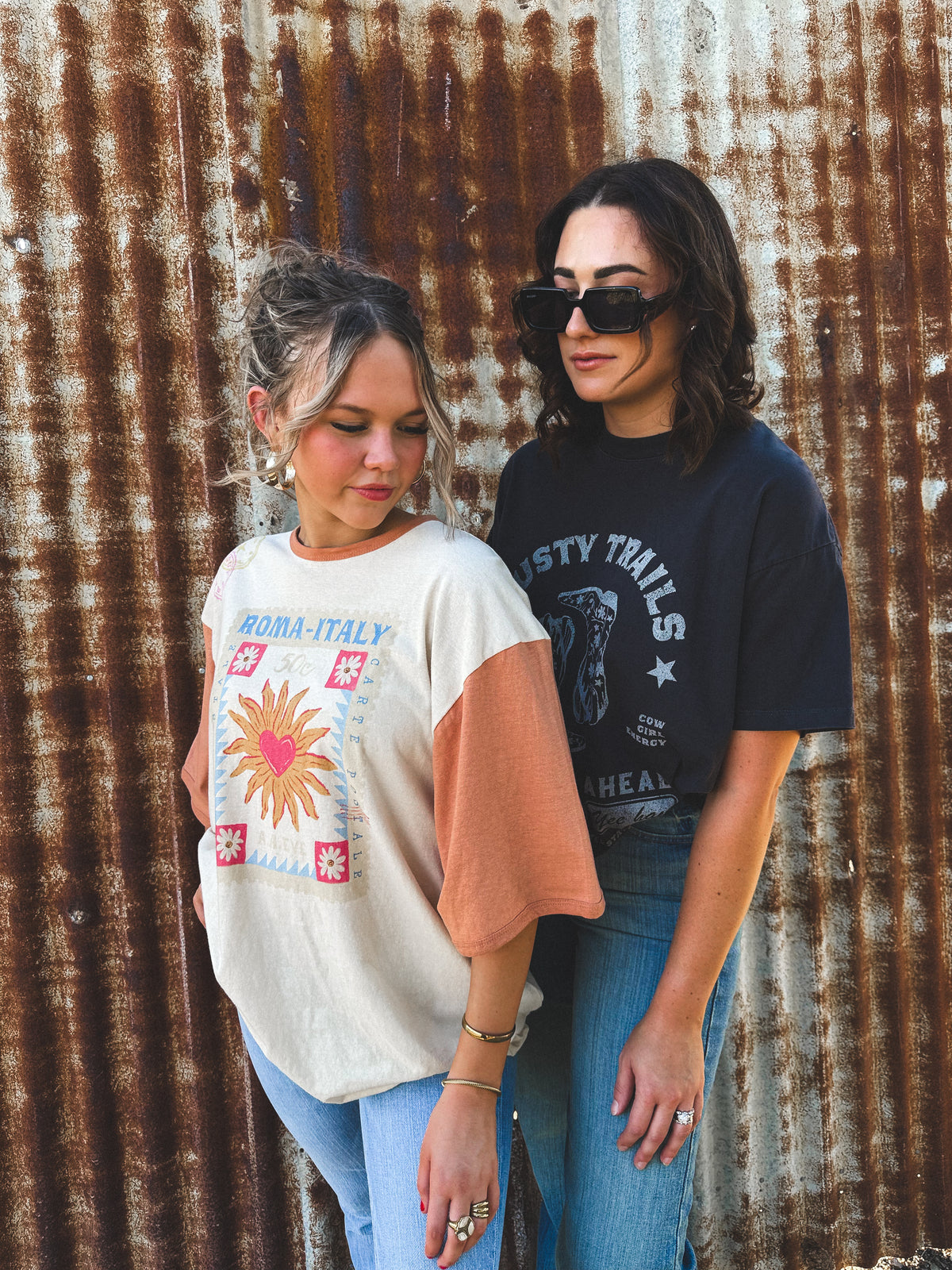 Postcards Oversized Tee - Vanilla