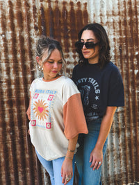 Postcards Oversized Tee - Vanilla