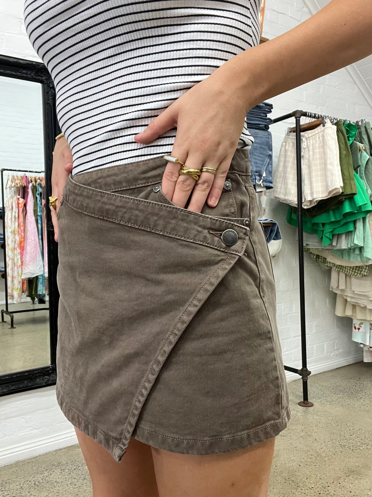 Lenni Mini Skort - Cocoa