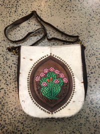 Lola - Cowhide Painted Handbag