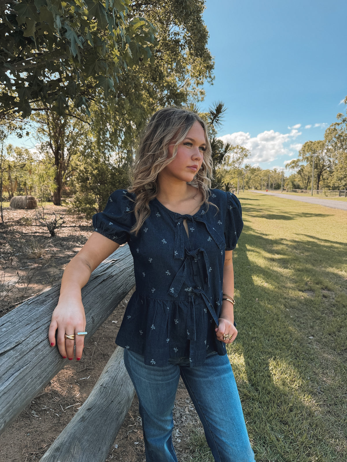 Bowie Top - Dark Denim