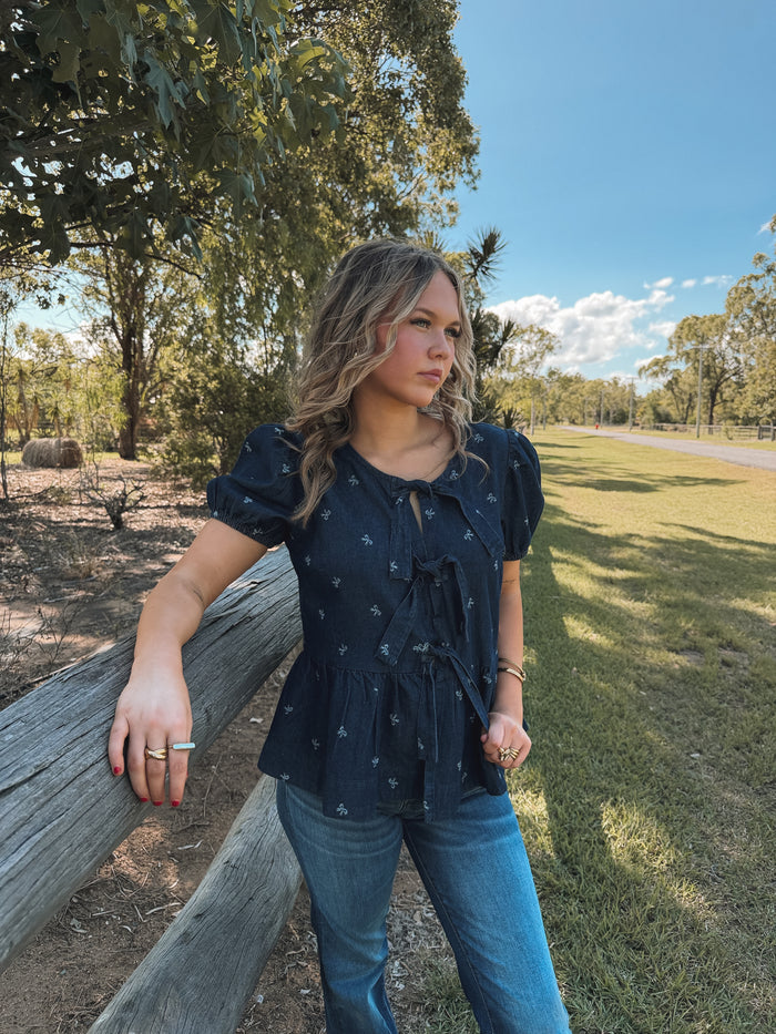 Bowie Top - Dark Denim