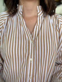 Rylan Top - Beige Stripe