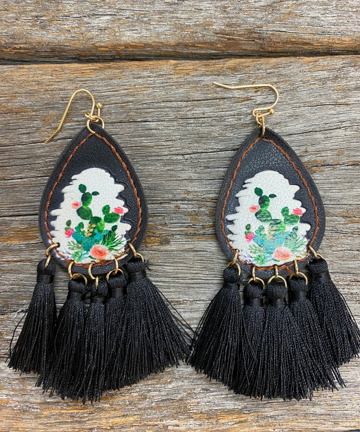 Leather 2025 western earrings