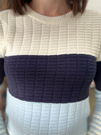 Myra Knit - Blue Stripe