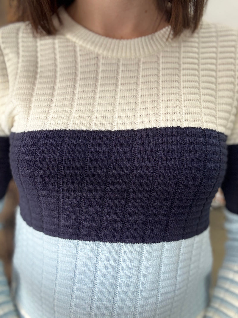 Myra Knit - Blue Stripe