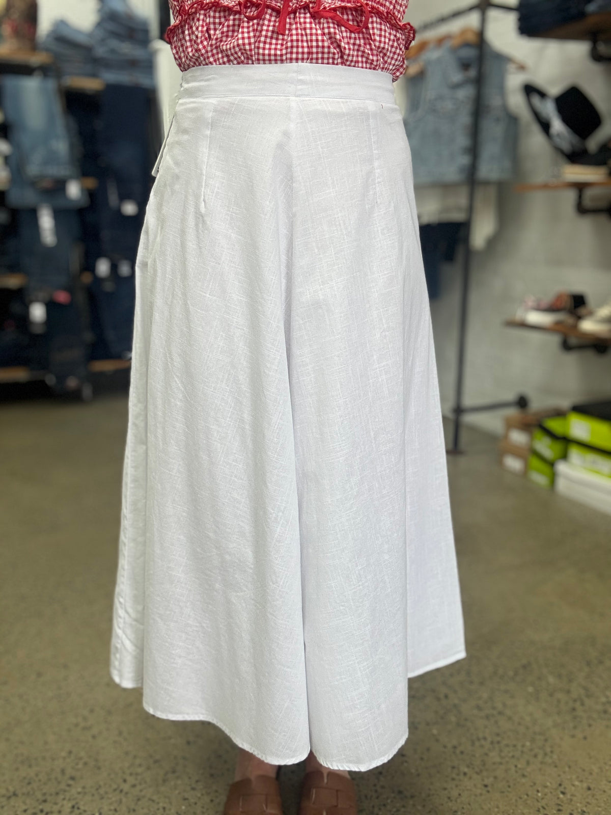 Ricky Maxi Skirt - White