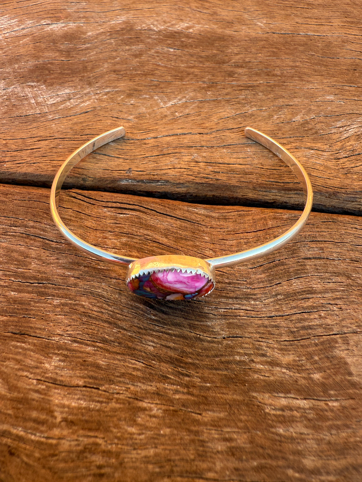 Ruby Cuff - Pink Dahlia Stone