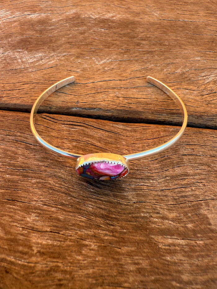 Ruby Cuff - Pink Dahlia Stone