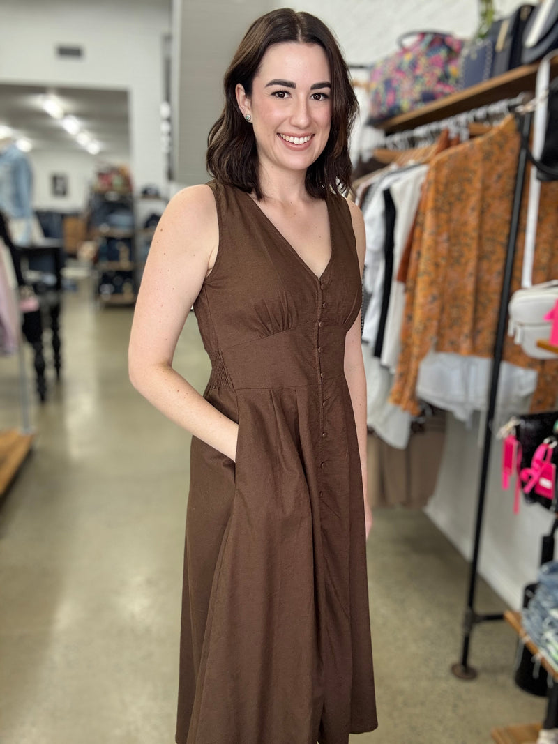Gia Dress - Chocolate