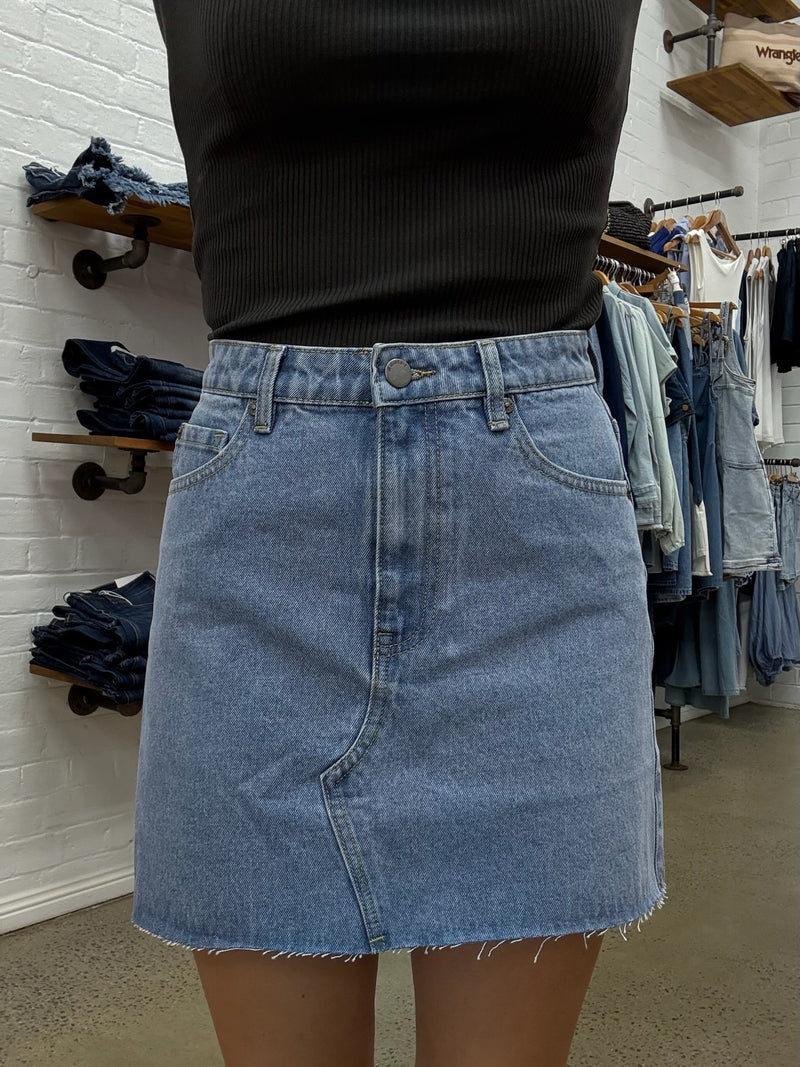 Margot Mini Skirt - Denim