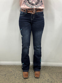 Cowgirl Tuff Jeans - Turquoise Dreamcatcher
