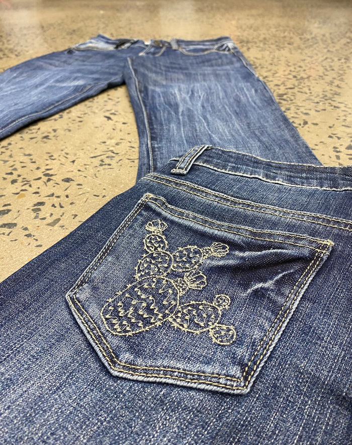 Tin Haul Jeans - Rosie Bootcut Cactus Blue