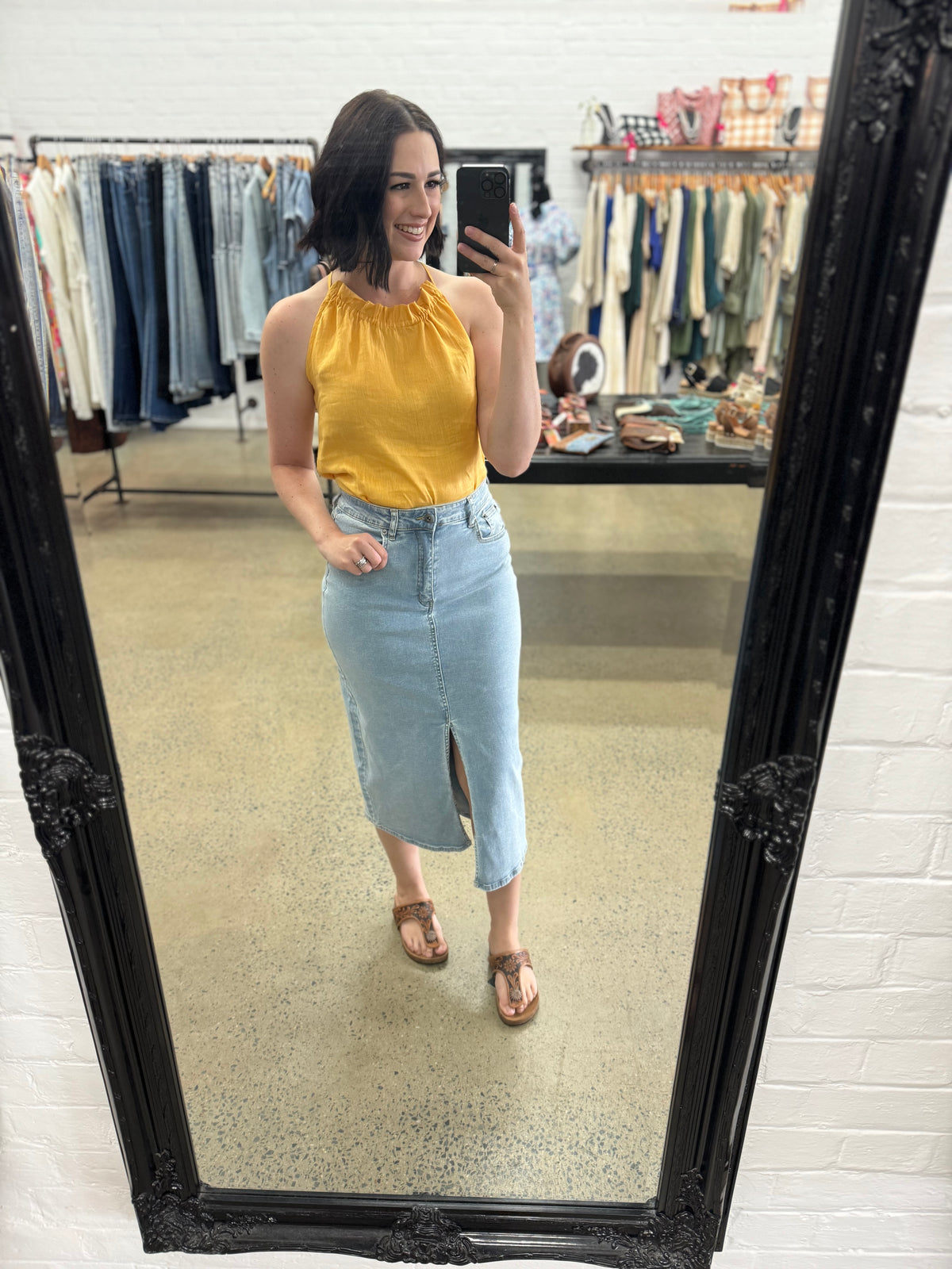 Emilia Top - Mustard
