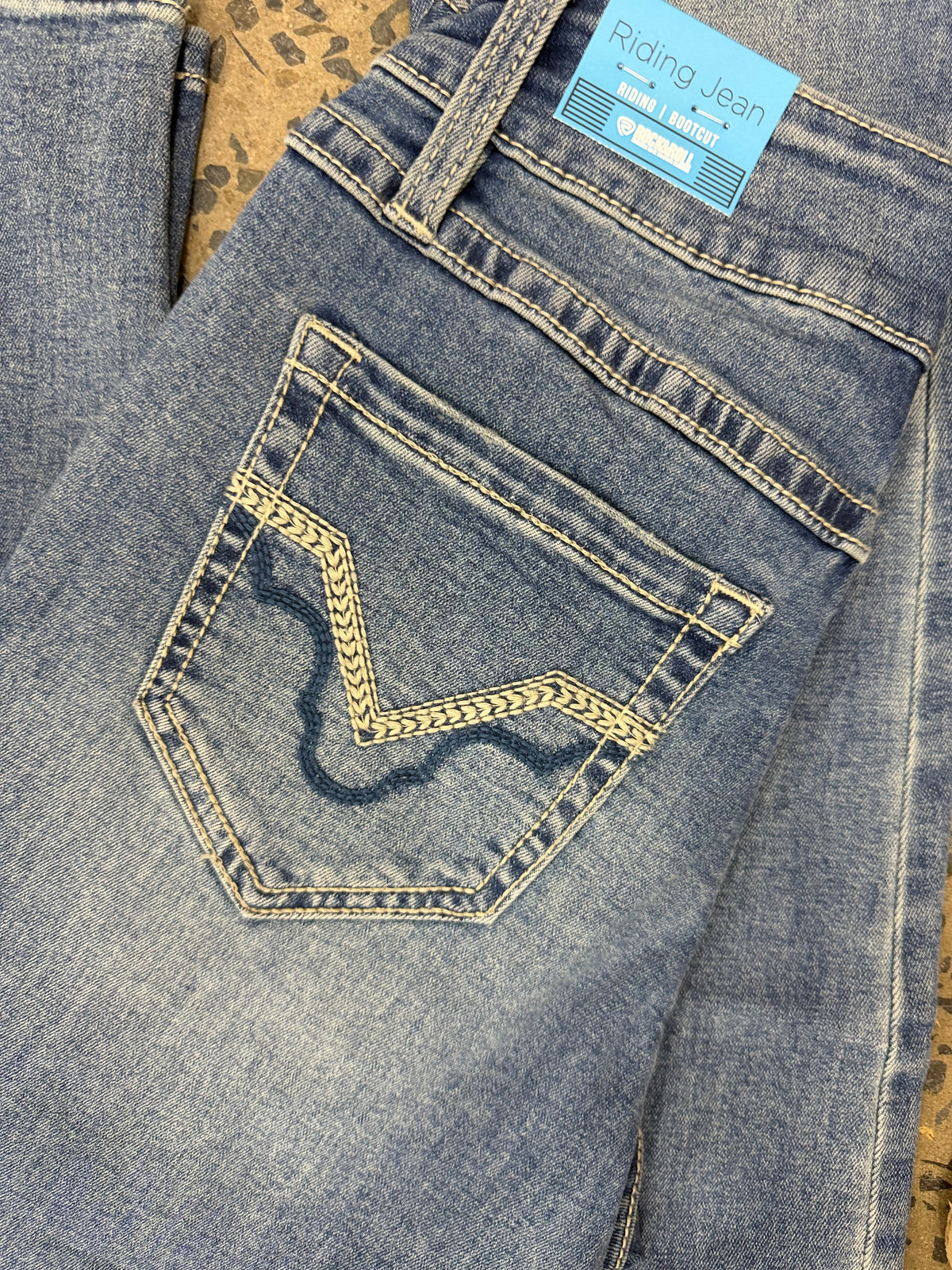 Rock & Roll Cowgirl Jeans - BW4RD08486 - Mid Rise Riding Fit