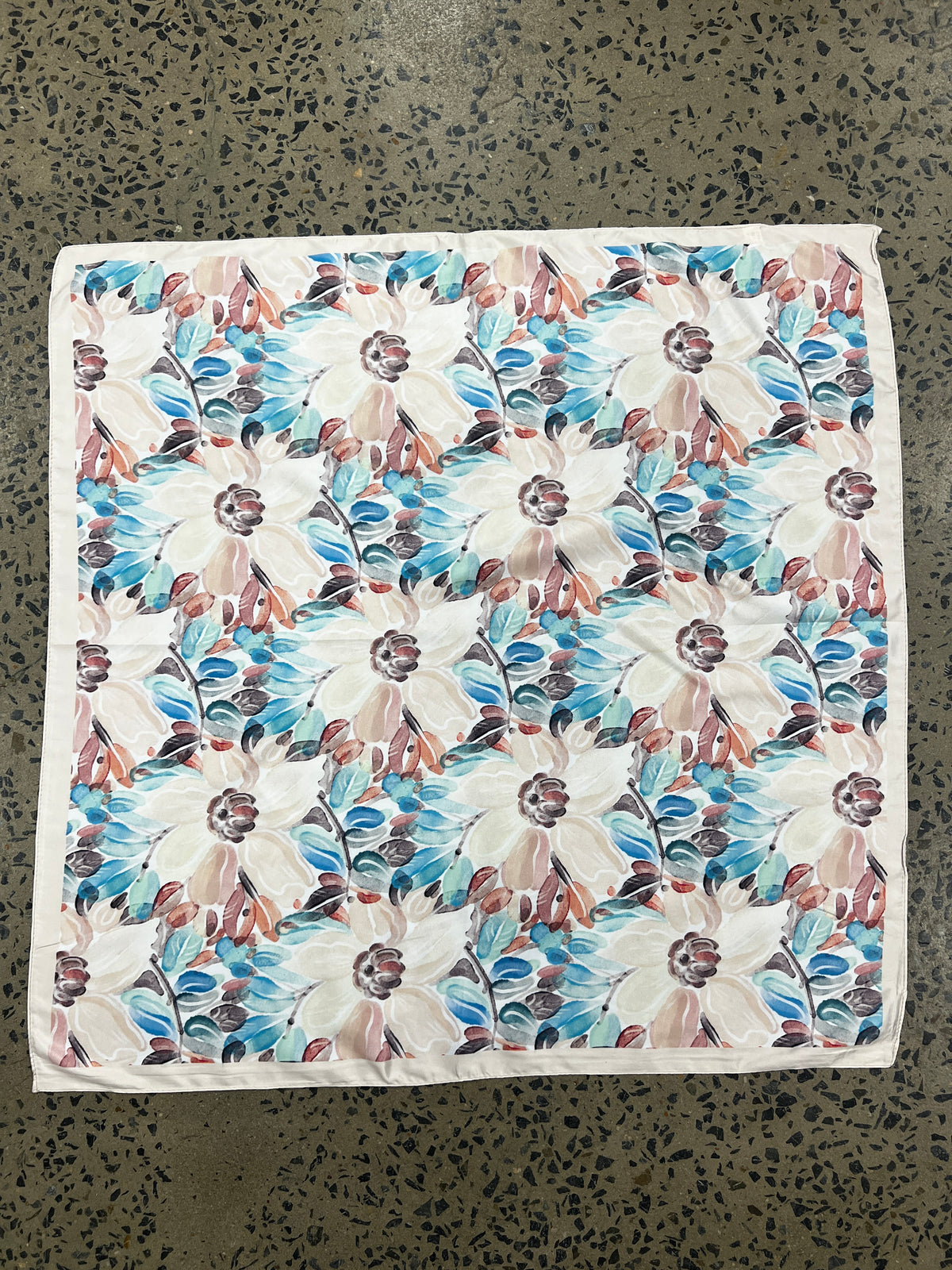 Western Wild Rag - Floral (Beige)