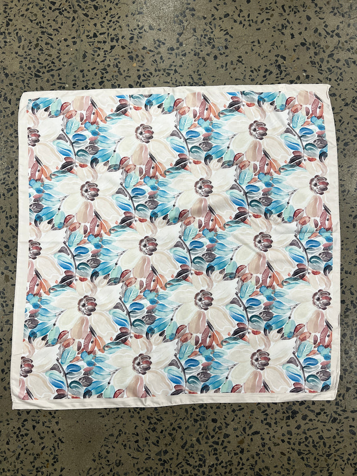 Western Wild Rag - Floral (Beige)