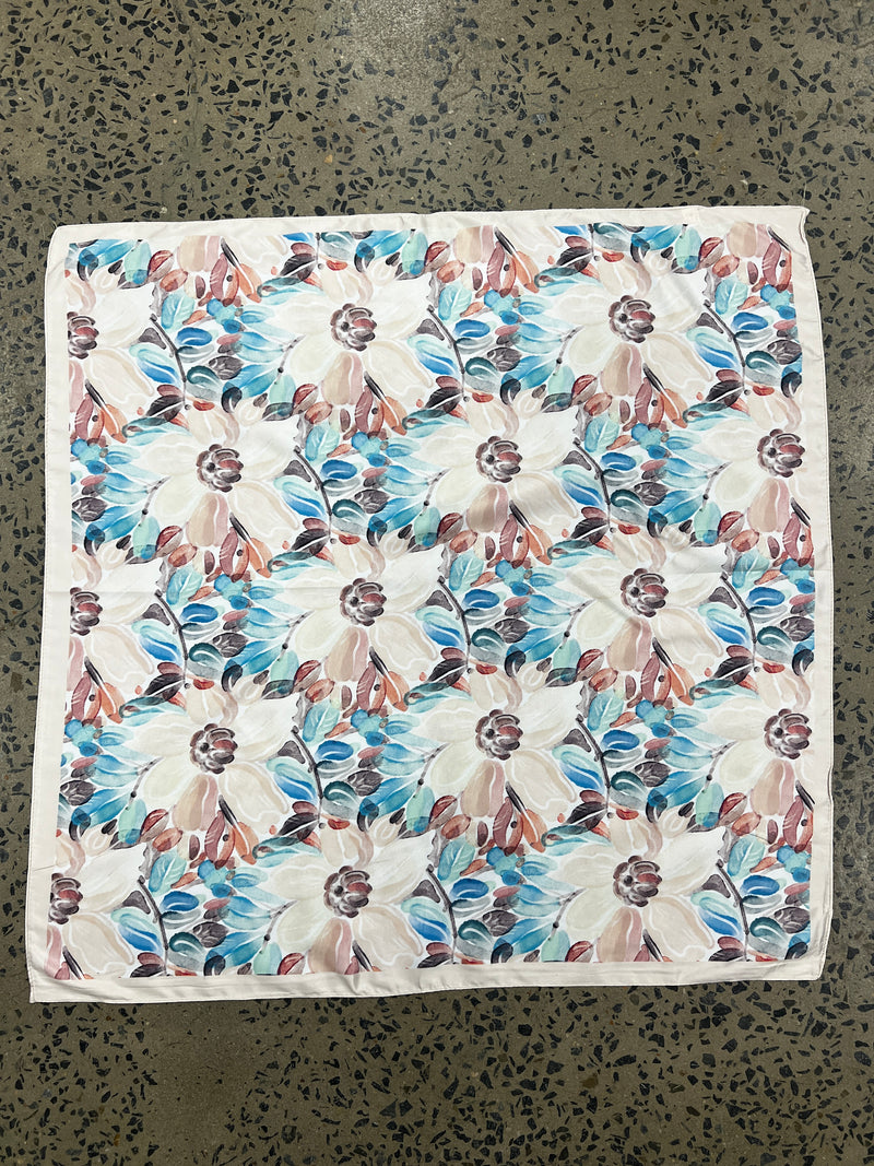 Western Wild Rag - Floral (Beige)