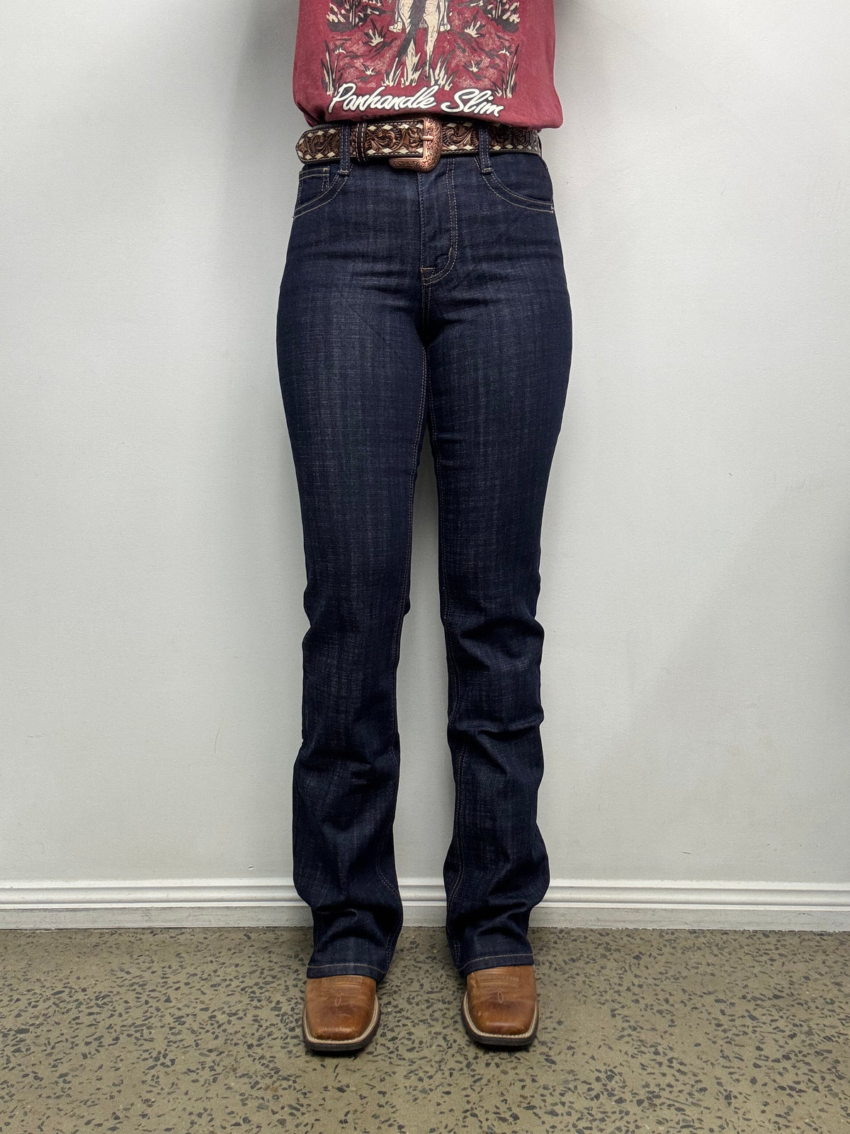 Rock & Roll Cowgirl Jeans - BW4HD09750 - Boot Stitch Embroidered High Rise Bootcut