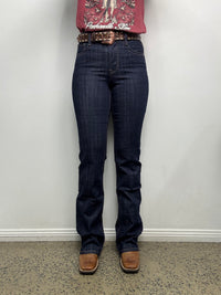 Rock & Roll Cowgirl Jeans - BW4HD09750 - Boot Stitch Embroidered High Rise Bootcut
