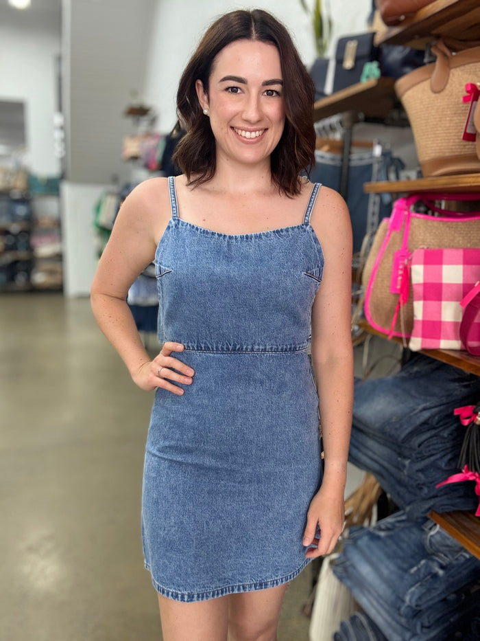Aster Mini Dress - Denim