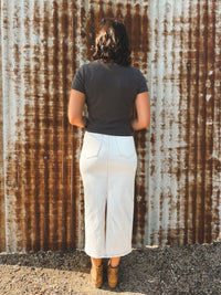 South Western Baby Tee - Charcoal