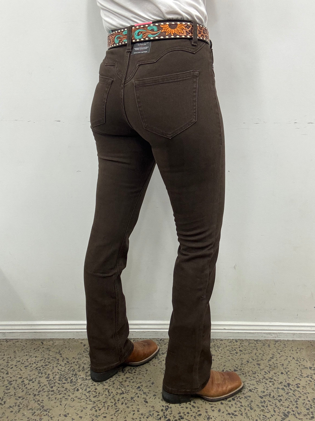 Rock & Roll Cowgirl Jeans - BW1HD07196 - Brown High Rise Bootcut