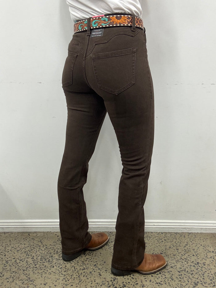 Rock & Roll Cowgirl Jeans - BW1HD07196 - Brown High Rise Bootcut