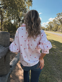 Valentines Heart Top - Pink/Red
