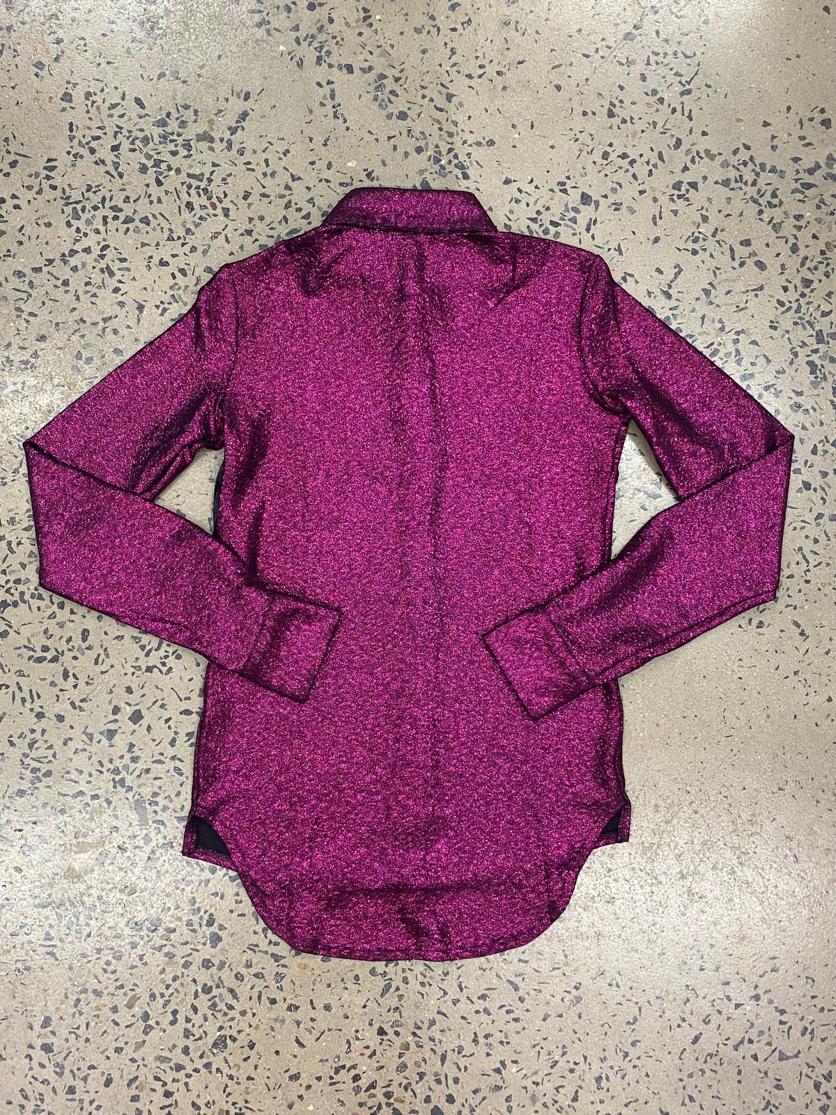 Cowgirl Tuff Pullover Arena Shirt - Magenta Shimmer