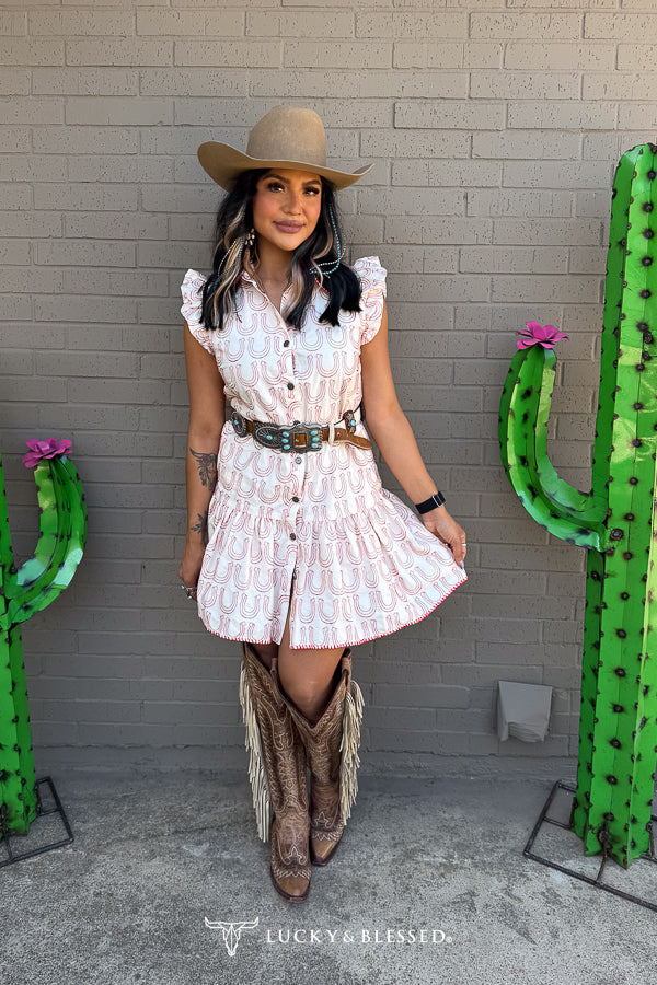 Lucky Charm - Western Embroidered Dress