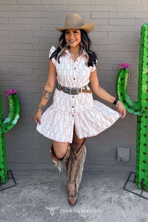 Lucky Charm - Western Embroidered Dress