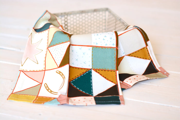 Kitchen Tea Towel - Vintage Ranch Patchwork