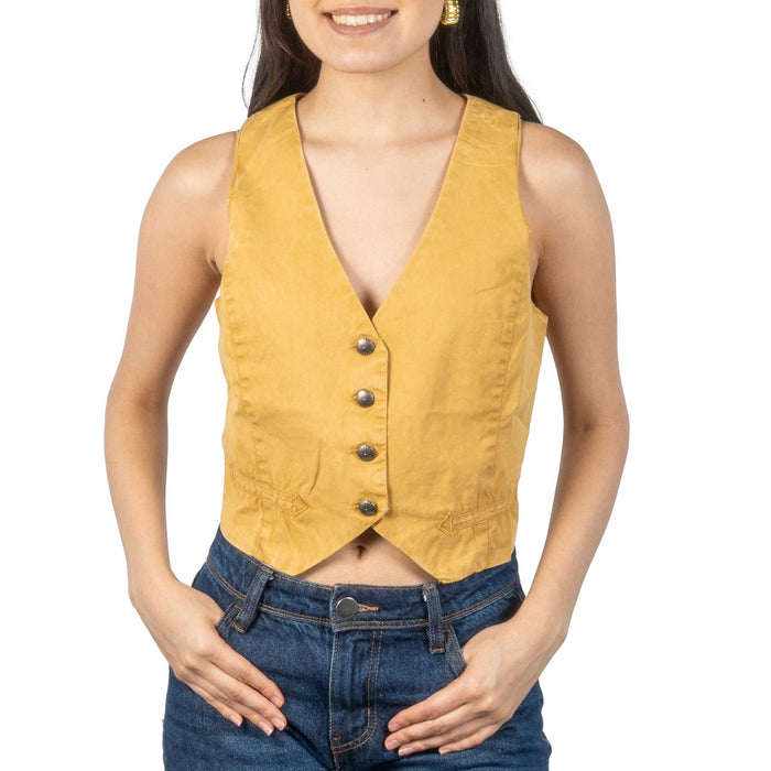 Mina Vest - Vintage Gold