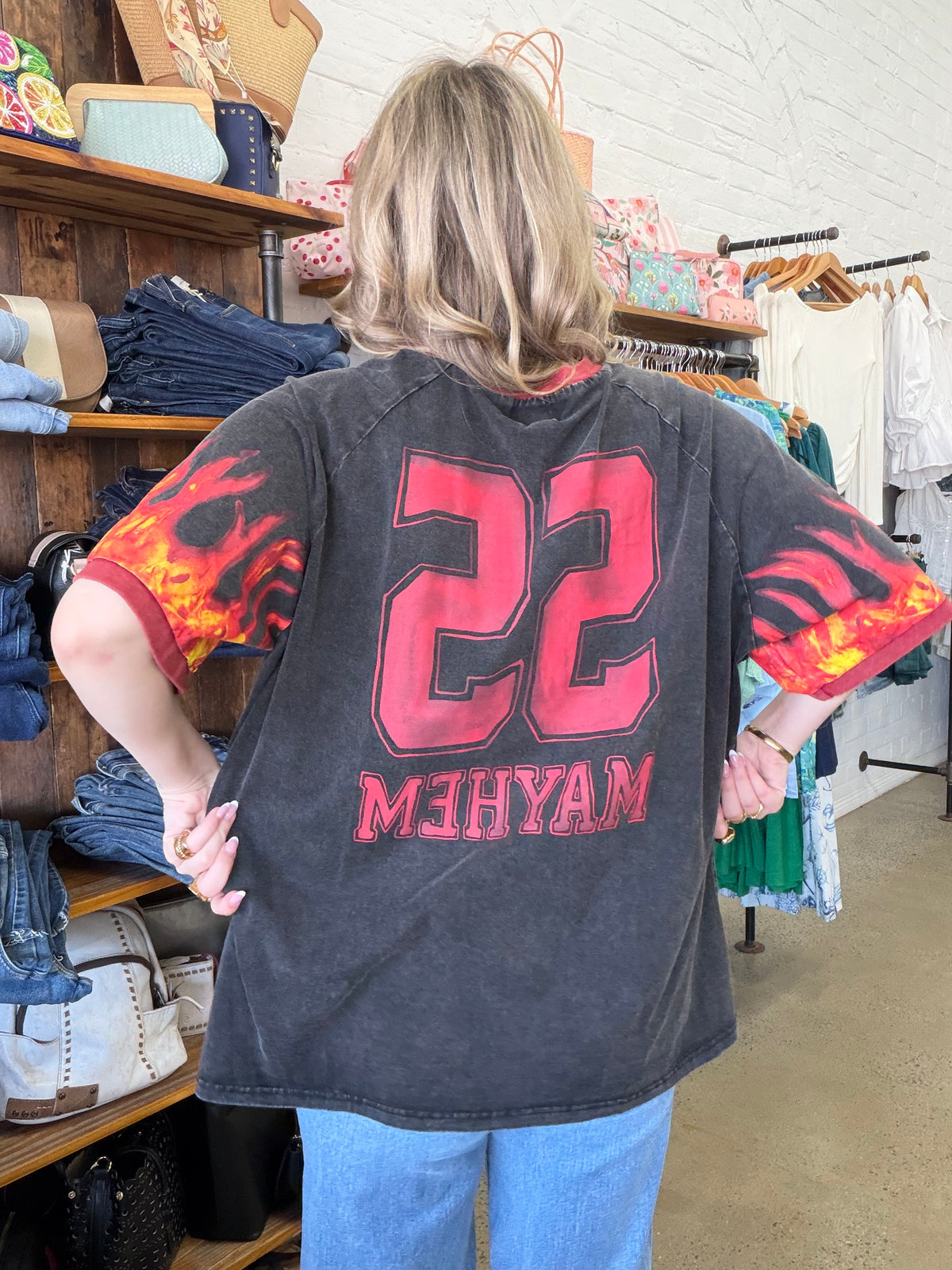 55 Mayhem Tee - Charcoal