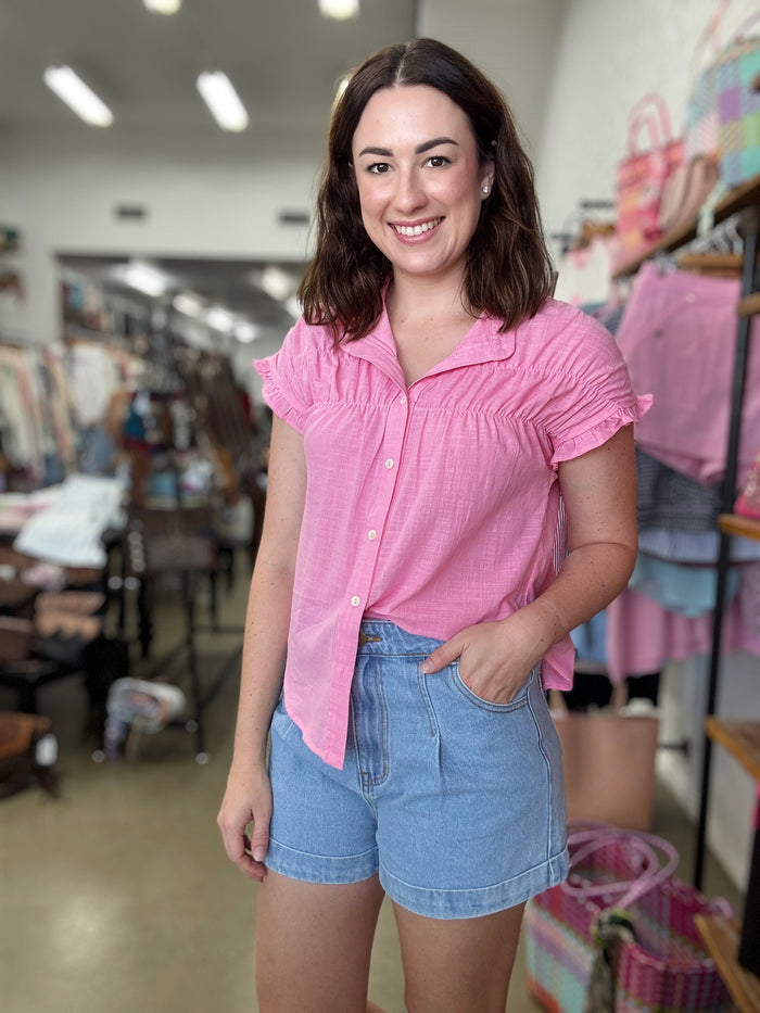 Colette Top - Baby Pink