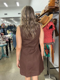 Arli Mini Dress - Chocolate