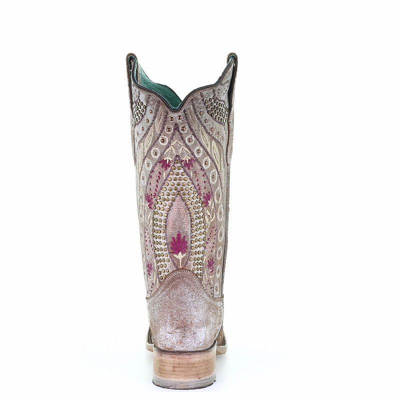 Corral Boots - Studs & Flowered Embroidery & Crystals