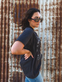 Dusty Trails Relaxed Tee - Washed Black