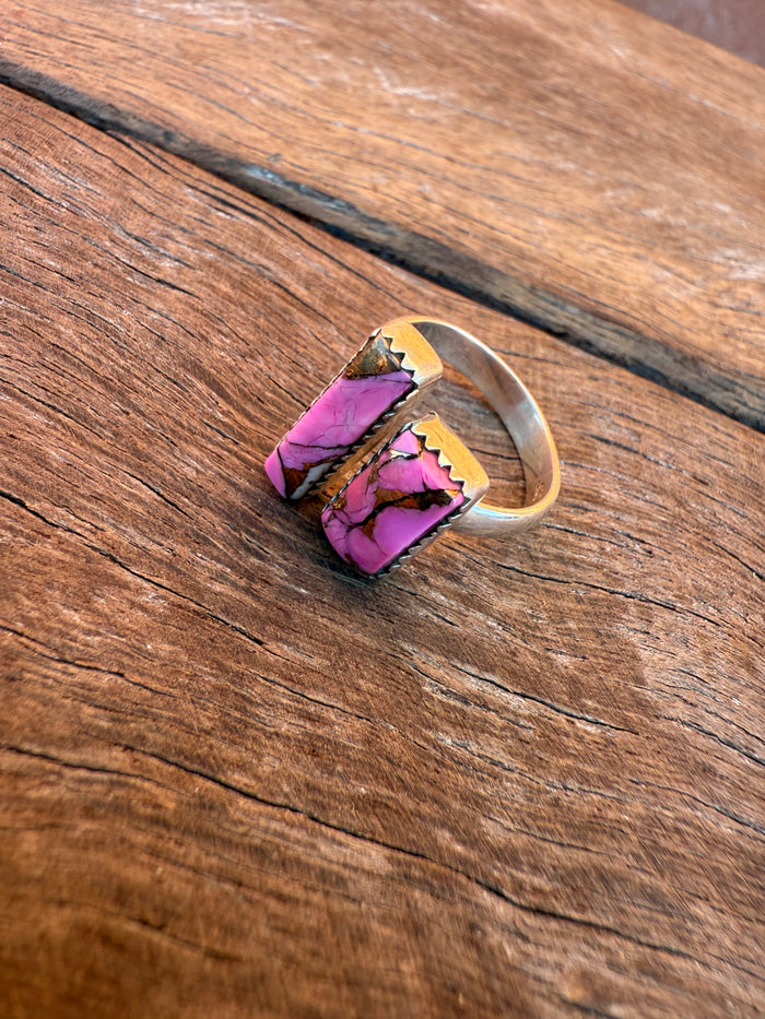 Sofie Adjustable Ring - Pink Dahlia