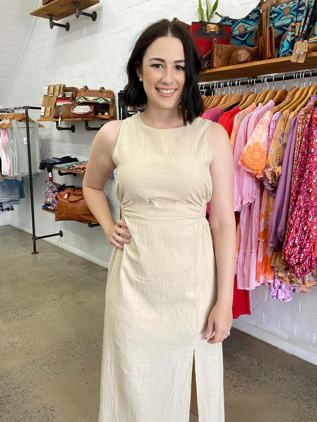 Becca Dress - Beige