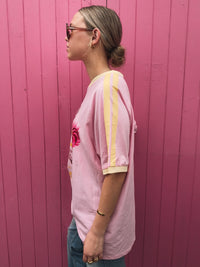 Hellcat Oversized Tee - Pink & Yellow