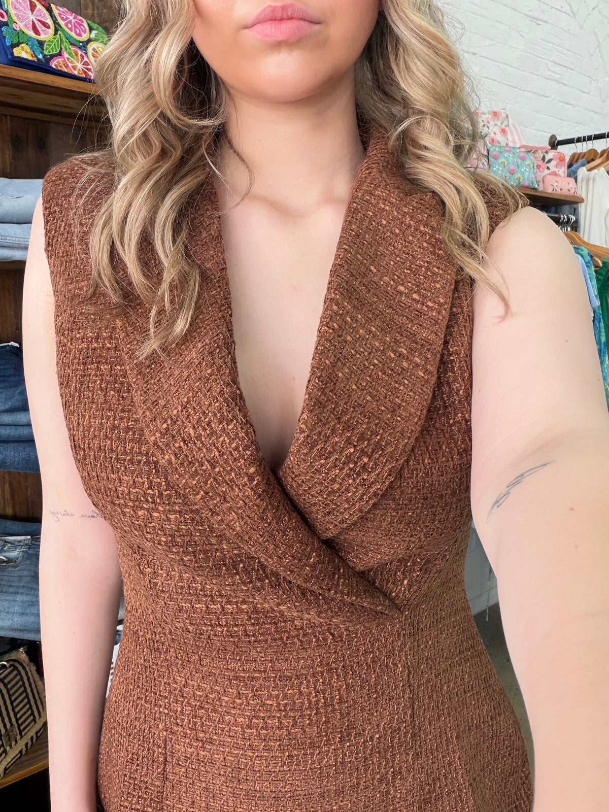 Abbie Dress - Brown
