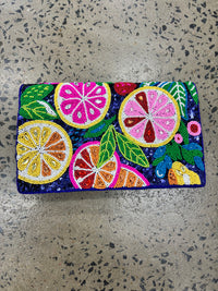 Beaded Clutch - Citrus