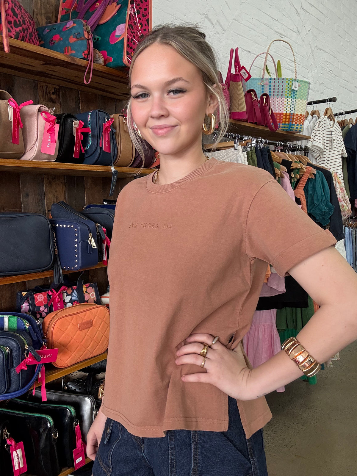 AAE Washed Tee - Cinnamon